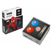 Volvik Marvel Spider Man 2 Pack Golf Balls Plus Marker and Pitchfork