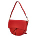 Dámská luxusní kožená malá kabelka Chiara, červená