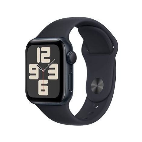 Apple Watch SE 40mm Temně inkoustový hliník s temně inkoustovým sportovním řemínkem - S/M