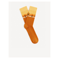 Oranžové pánské ponožky Celio Gisocactu