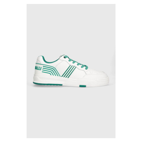 Kožené sneakers boty Just Cavalli bílá barva, 76QA3SO2