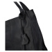 Dámská kožená kabelka černá - ItalY Methy černá