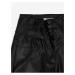 Černé dámské koženkové kalhoty ORSAY