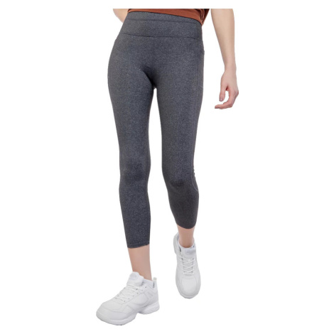 TMAVĚ ŠEDÉ DÁMSKÉ LEGÍNY SKECHERS GO WALK HIGH WAISTED 7/8 LEGGING Šedá