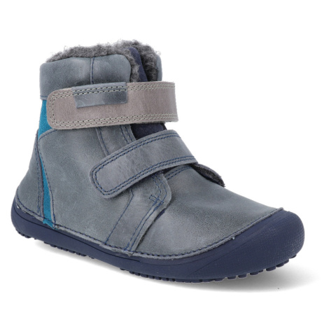 Barefoot zimní obuv D.D.step W063-740 modrá