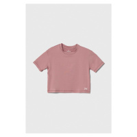 Dětské tričko Under Armour Motion SS růžová barva