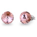 Náušnice Rivoli růžové se Swarovski Elements Sweet Candy Studs K1122SS47VR Vintage Rose 10 mm