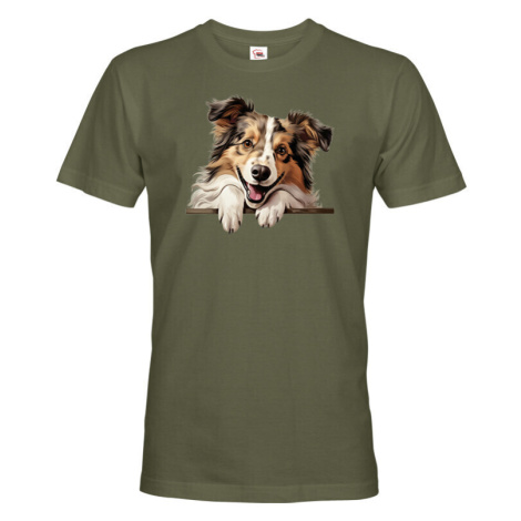 Pánské tričko s potiskem Šeltia -  tričko pro milovníky psů BezvaTriko