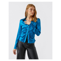 Koton Shirred Satin Shirt