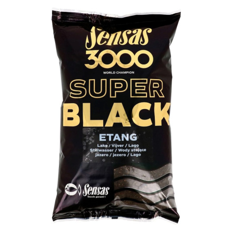 Sensas Krmítková směs 3000 Super Black 1kg - Etang - Jezero