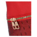 Módní dámský koženkový batůžek Gradace, červená