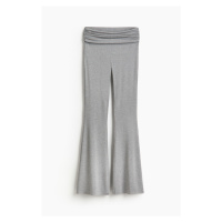 H & M - Nabírané jazzové kalhoty - šedá