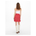 Červená dámská květovaná zavinovací sukně ONLY Olivia