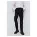 Kalhoty HUGO pánské, černá barva, jednoduché, 50505851