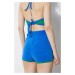 Kraťasy adidas Originals Short Shrts dámské, hladké, high waist, JG8059