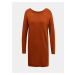 Cihlové svetrové šaty ONLY -Maisie