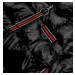Černá dámská bunda s ozdobnými lampasy (AG1-J9002)