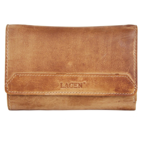 Lagen Dámská kožená peněženka LG-211/D caramel
