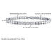 Sisi Jewelry Náramek se zirkony Robertina Rose NR1114-KSB00001(27)/17 Růžová 17 cm