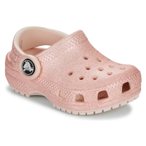 Crocs Classic Glitter Clog T Růžová