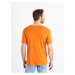 Oranžové pánské lněné tričko Celio Delinja
