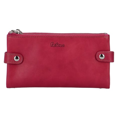 Luxusní dámská kožená peněženka Katana Ulkapo, fuchsiová