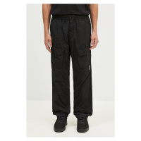 Kalhoty C.P. Company Chrome-R Loose Cargo Pants pánské, černá barva, jednoduché, 17CMPA093A00590