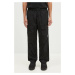 Kalhoty C.P. Company Chrome-R Loose Cargo Pants pánské, černá barva, jednoduché, 17CMPA093A00590