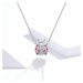 Klenoty Amber Luxusní náhrdelník beruška - růžový zirkon