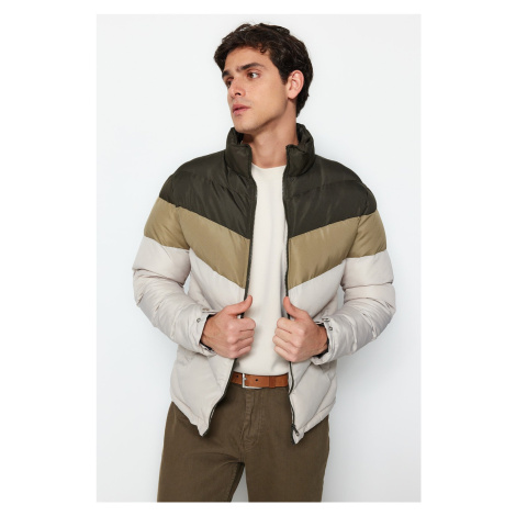 Trendyol Khaki Regular Fit Wind Resistant Puffer Jacket