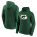 Fanatics Green Bay Packers Logo Mikina s kapucí tmave zelená
