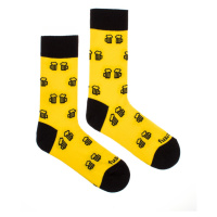 Ponožky Na zdraví žluté Fusakle