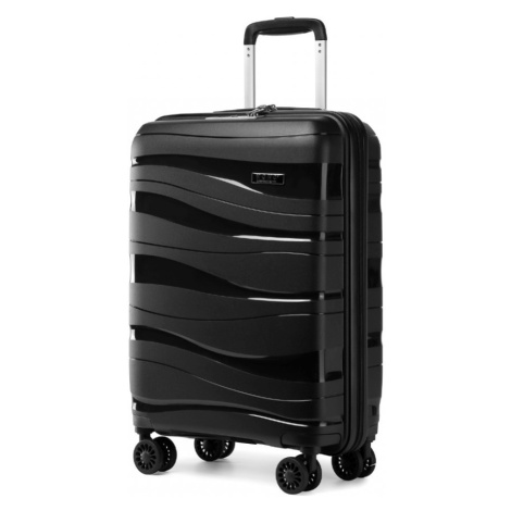 KONO Cestovní kufr na kolečkách s TSA zámkem 39L - černý