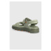 Kožené sandály Sorel VIIBE SANDAL dámské, zelená barva, 2030511348