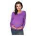 Fialový těhotenský pulovr 40038