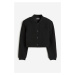 H & M - Krátké sako's ramenními vycpávkami - černá