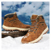 Semišové zimní boty na hory turistické sněhule