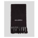 Šála karl lagerfeld k/essential knit scarf black