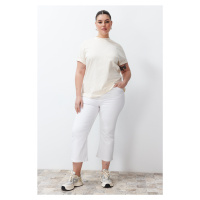 Trendyol Curve White Spanish Leg Jeans