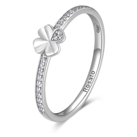 Rosato Krásný stříbrný prsten pro štěstí Allegra RZA021