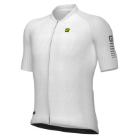 ALÉ Cyklistický dres s krátkým rukávem - SILVER COOLINGR-EV1 - bílá