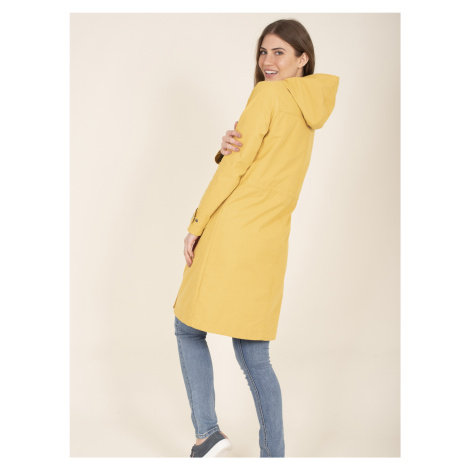 Žlutý kabát s kapucí Brakeburn | Modio.cz