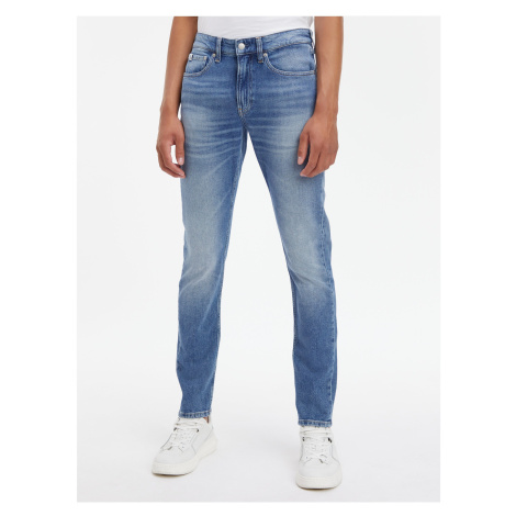 Modré pánské slim fit džíny Calvin Klein Jeans