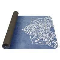 YATE - YOGA Mat přírodní guma - vzor H 4 mm - modrá