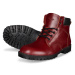 Vasky Farm Low Red - Dámské kožené kotníkové boty červené, se zateplením - zimní obuv Flexiko če