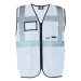 Korntex Berlin Multifunkční reflexní vesta na zip KX802 White