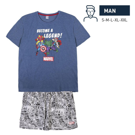 SHORT PYJAMAS SINGLE JERSEY POINT MARVEL