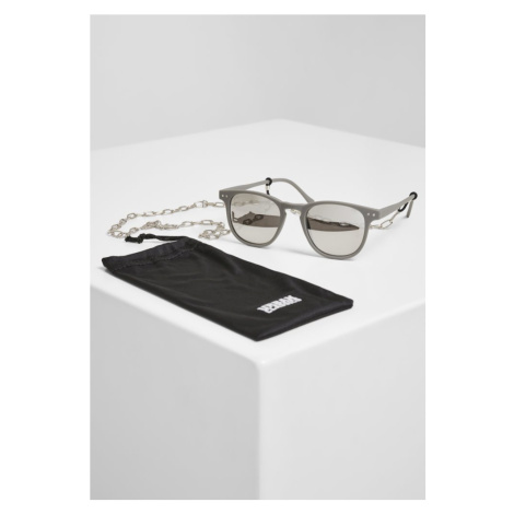 Sunglasses Arthur with Chain - grey/silver Urban Classics