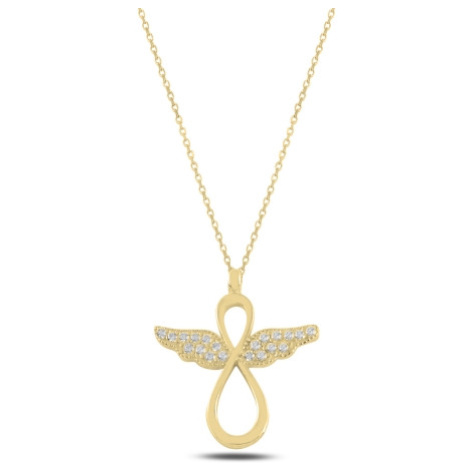 OLIVIE Stříbrný náhrdelník ANDĚL GOLD 5534