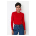 Trendyol červený pletený svetr
